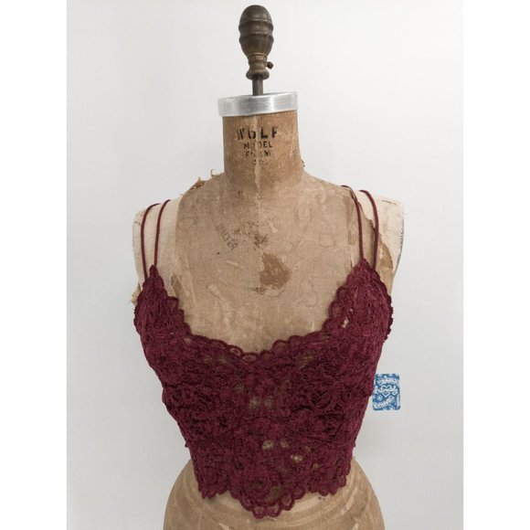Free People Other - Free People Celine Bralette in Mulberry NEW